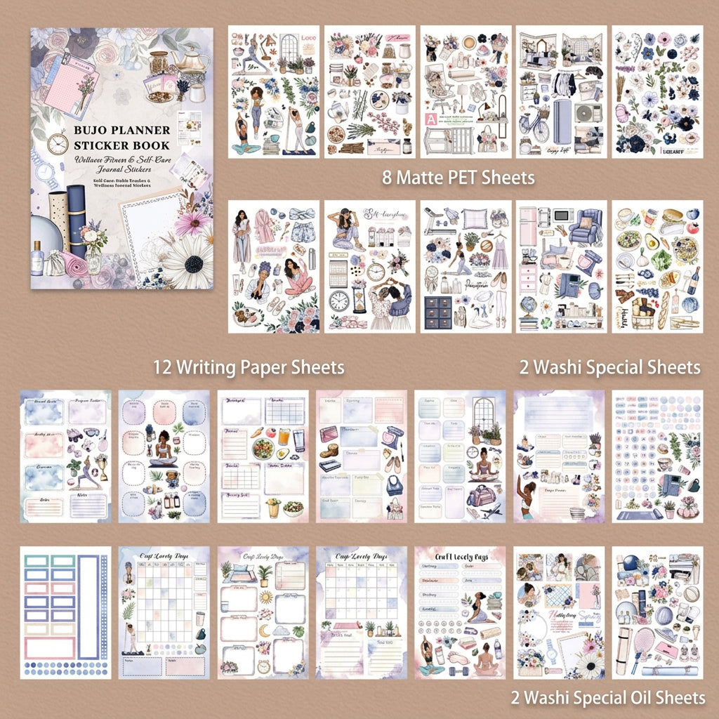 Planner Book Series Sticker Books 11 Styles