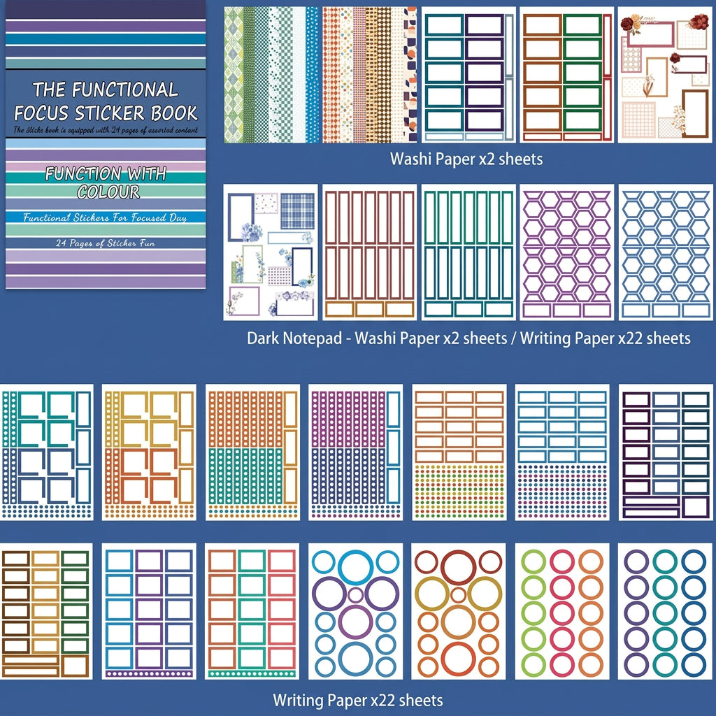 Planner Book Series Sticker Books 11 Styles