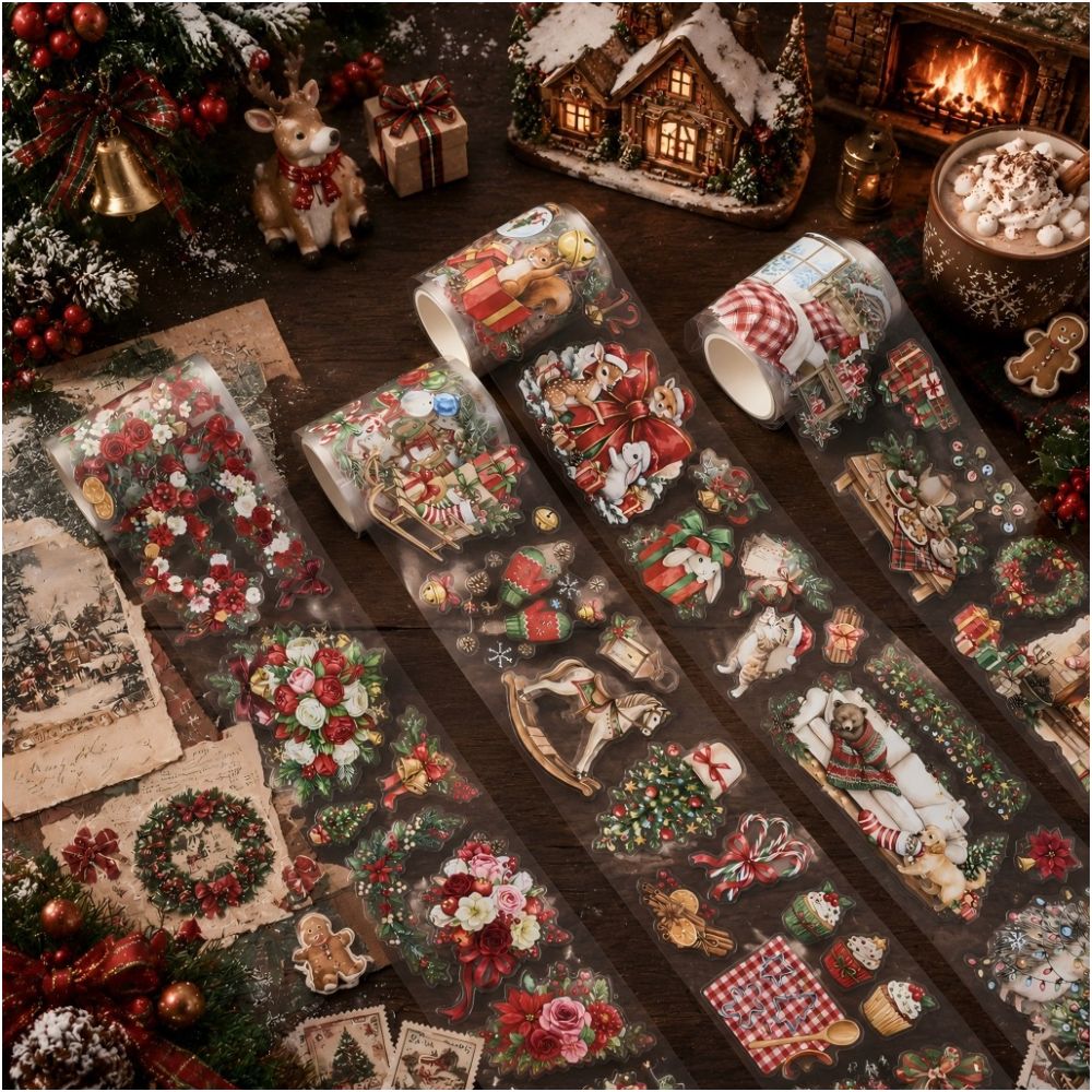 Winter Christmas Holiday Series PET Tape Set 4 Rolls image 0