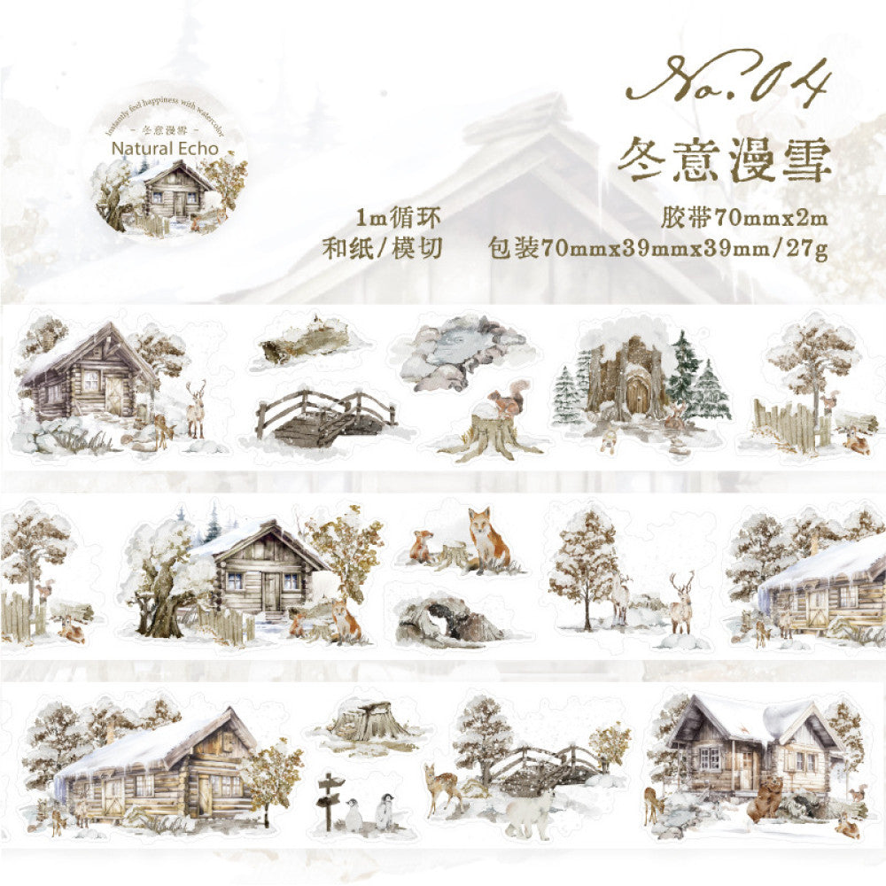 Season series beatiful washi tape 7 cm 2 m 4 styles image 7