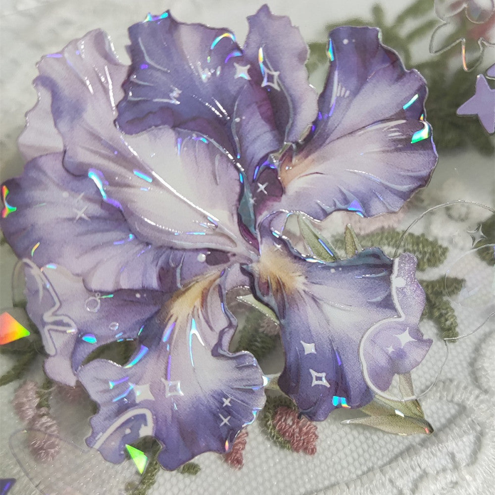 Flower theme purple beutiful PET tape 5 cm 2 m image 2