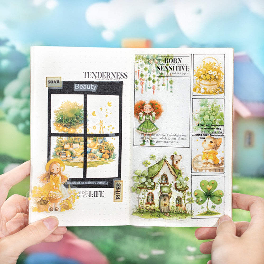 Garden series beautiful PET stickers 20 pcs 6 styles image 4
