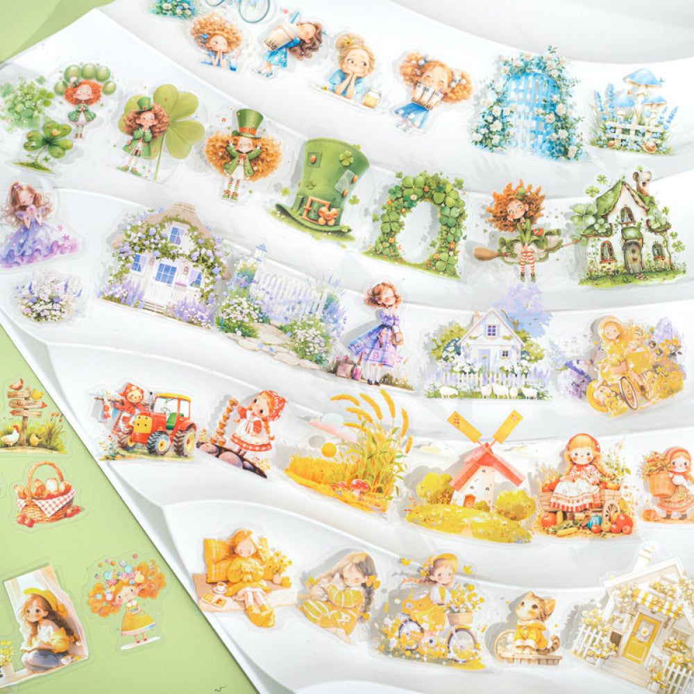Garden series beautiful PET stickers 20 pcs 6 styles image 0