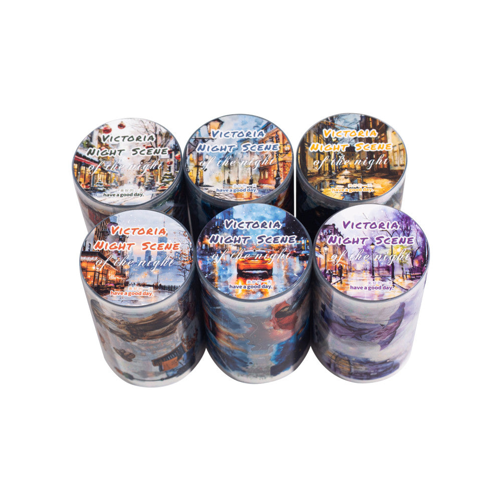 Starlight at night series PET tape 6 cm 2 m 6 styles image 5