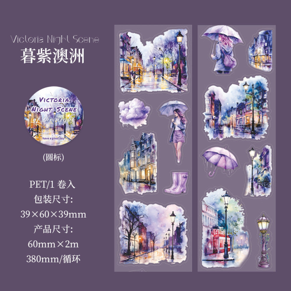 Starlight at night series PET tape 6 cm 2 m 6 styles image 7