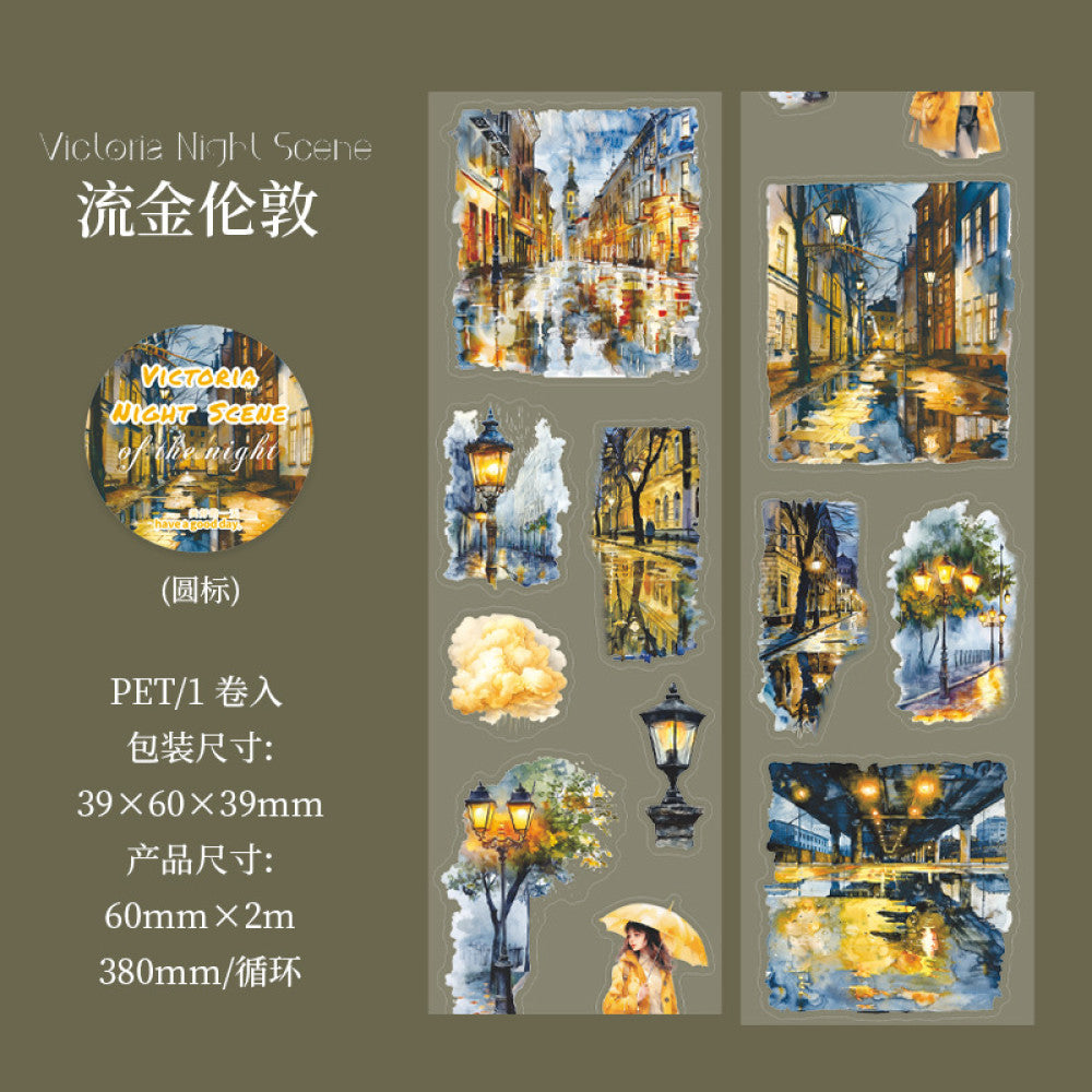Starlight at night series PET tape 6 cm 2 m 6 styles image 11