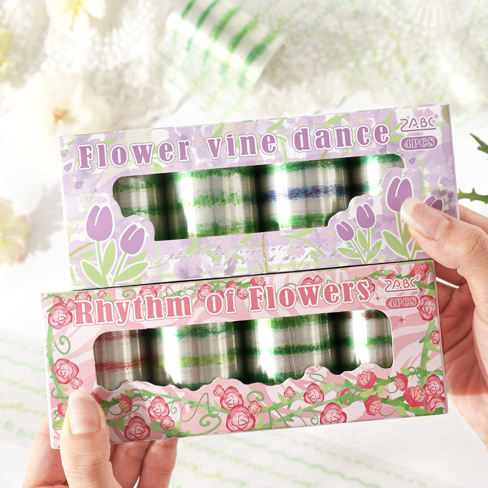 Flower theme PET tape 6 cm 2 m image 4