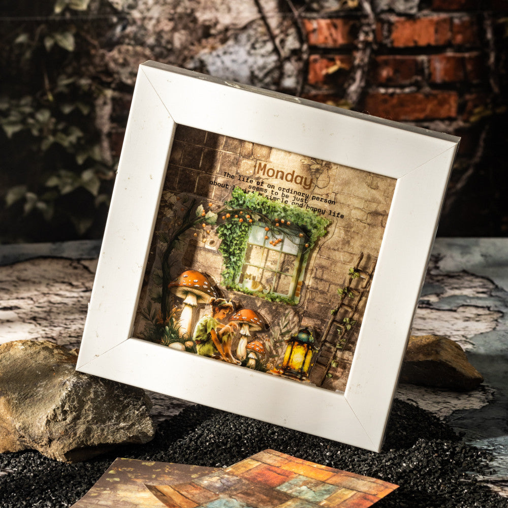 Brick wall sticky washi paper 30 sheets 6 styles image 2