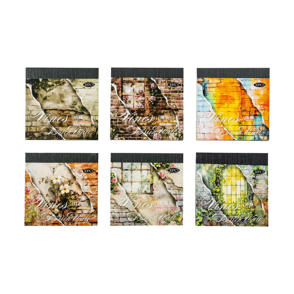 Brick wall sticky washi paper 30 sheets 6 styles image 4