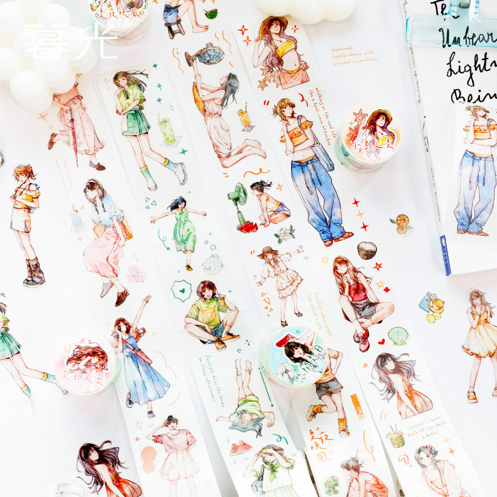 Summer romance PET tape 4 styles 4 5 cm 2 m image 0