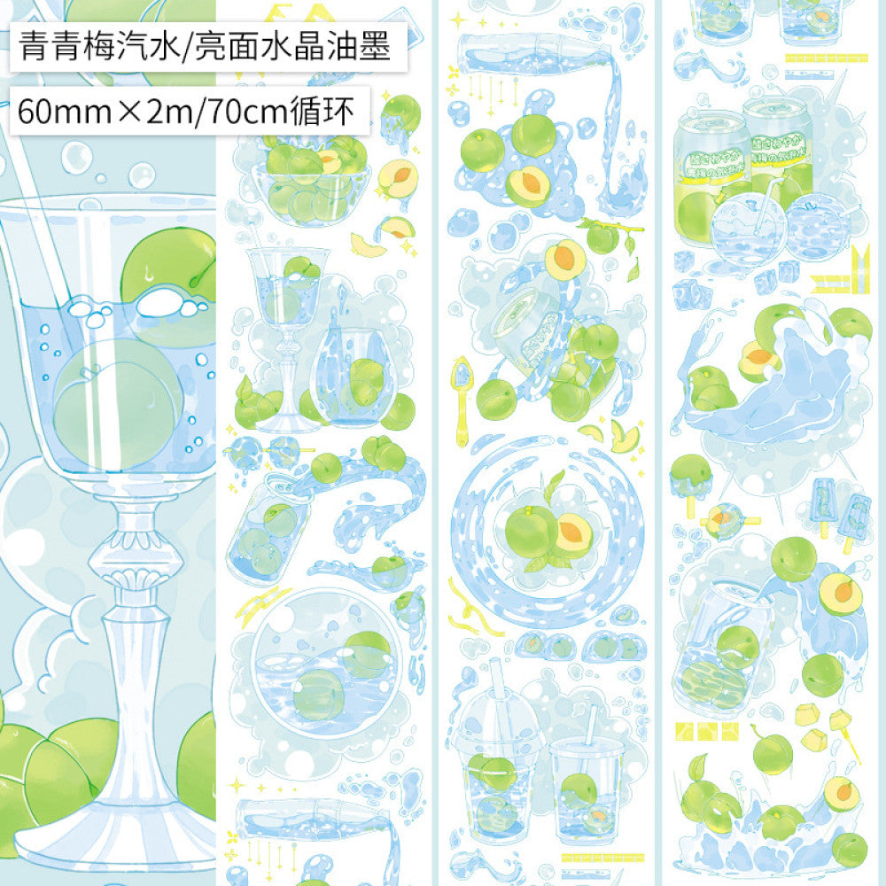 Cute fruit gourmet dessert PET tape   5.5 cm / 2 m