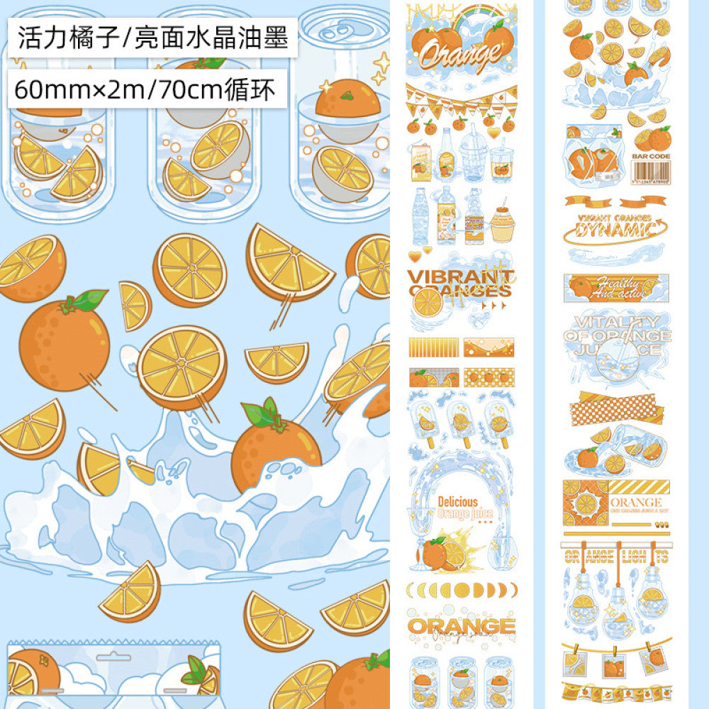 Cute fruit gourmet dessert PET tape   5.5 cm / 2 m
