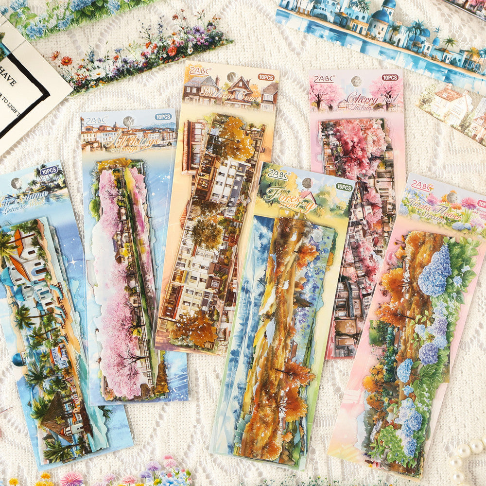 The forest series sticker pack 6 models 10 pcs image 0