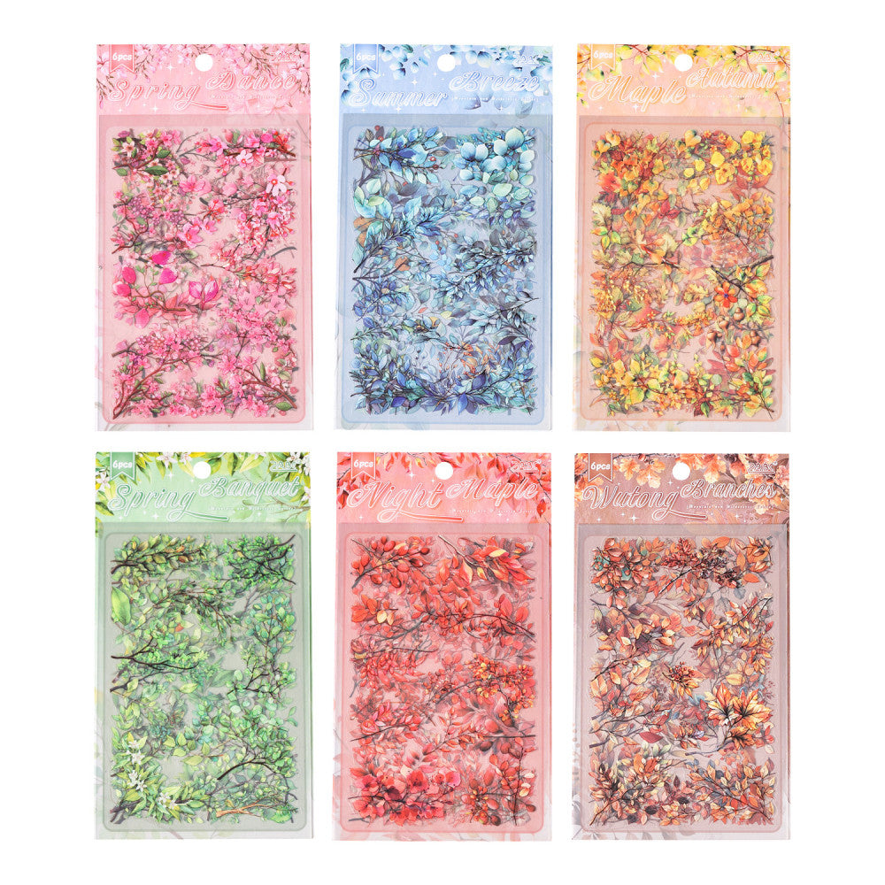 Mountain and field diary series PET stickers 6 models 6 sheets image 7