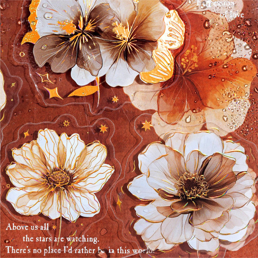 Coffee Fragrance Series PET Stickers 20 Sheets 4 Styles image 0