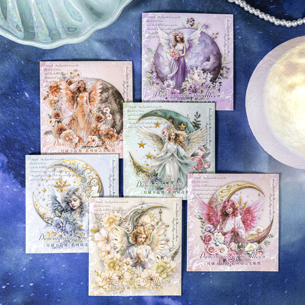 Dancing Under the Moon Pet Stickers 6 Types image 0