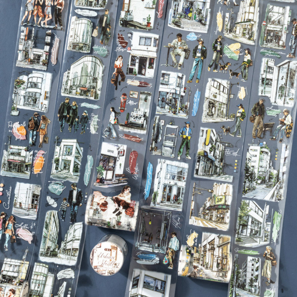 City Stroll Series PET Tape 6 Tipes 6 cm 2 m image 0