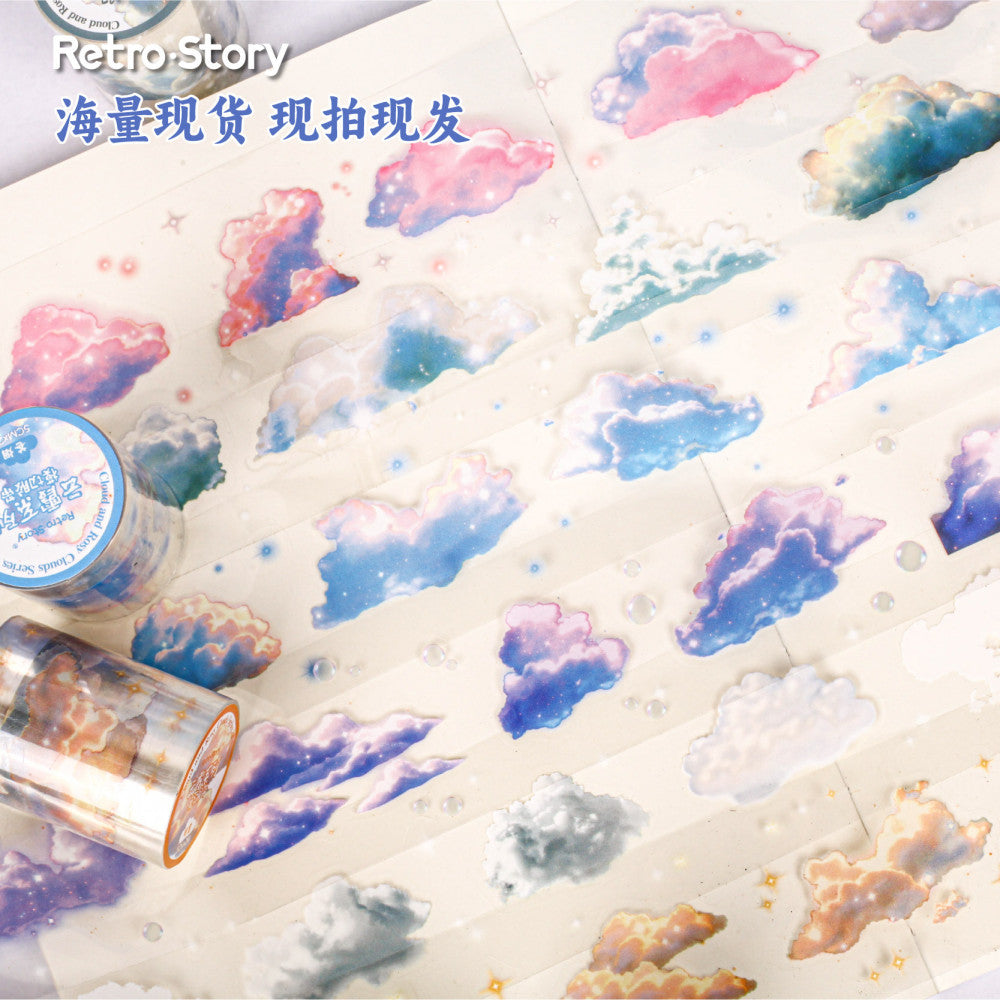 RetroStory Cloud Series Background PET Tape image 1