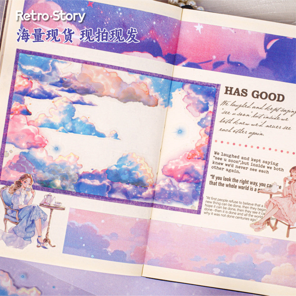 RetroStory Cloud Series Background PET Tape image 3
