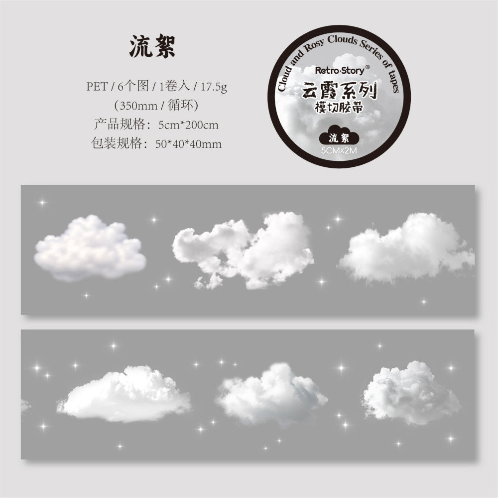 RetroStory Cloud Series Background PET Tape image 5
