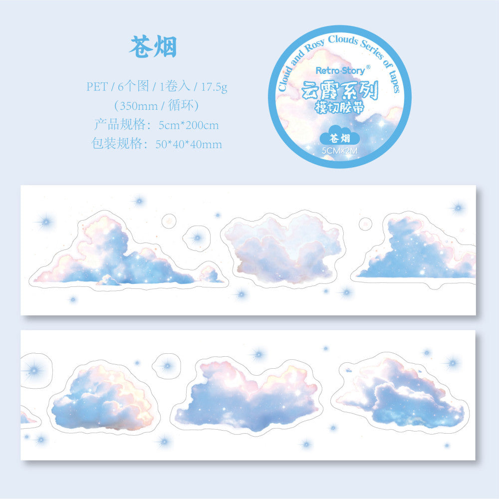 RetroStory Cloud Series Background PET Tape