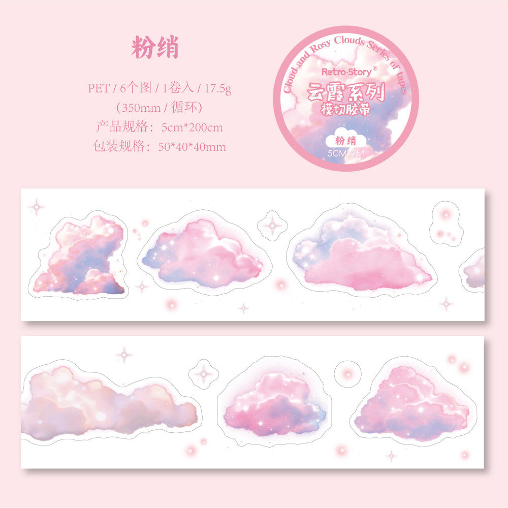 RetroStory Cloud Series Background PET Tape image 10