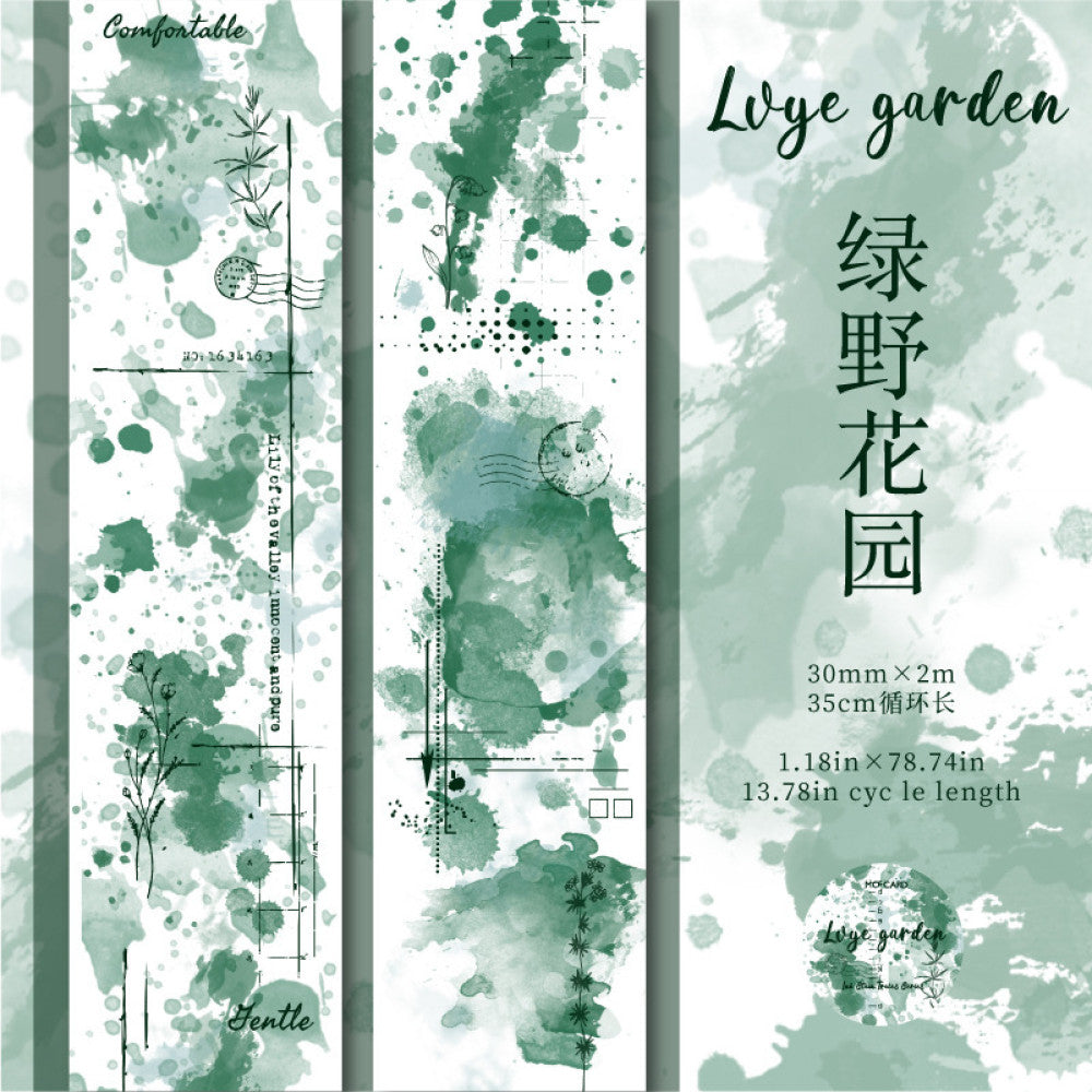 Paper Ink Mark Series PET White Tape 6 Types 3 cm / 2 m