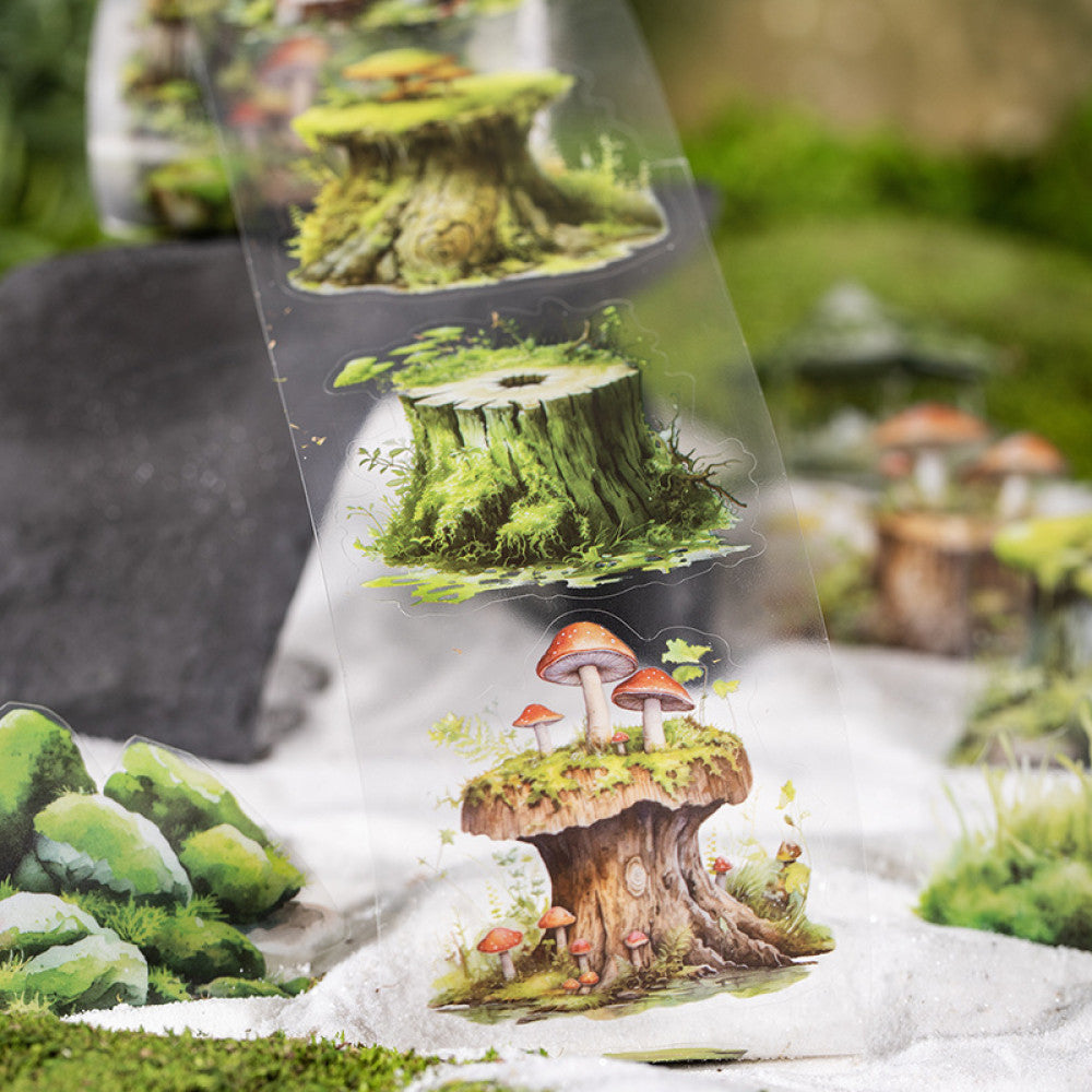 Forest moss series beautiful day PET tape 6 types 6 cm 2 m image 1