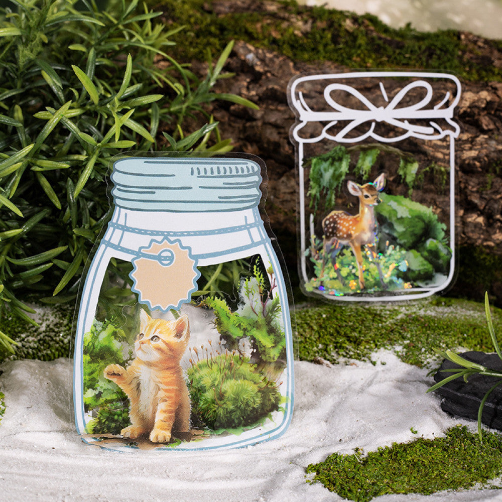 Forest moss series beautiful day PET tape 6 types 6 cm 2 m image 2