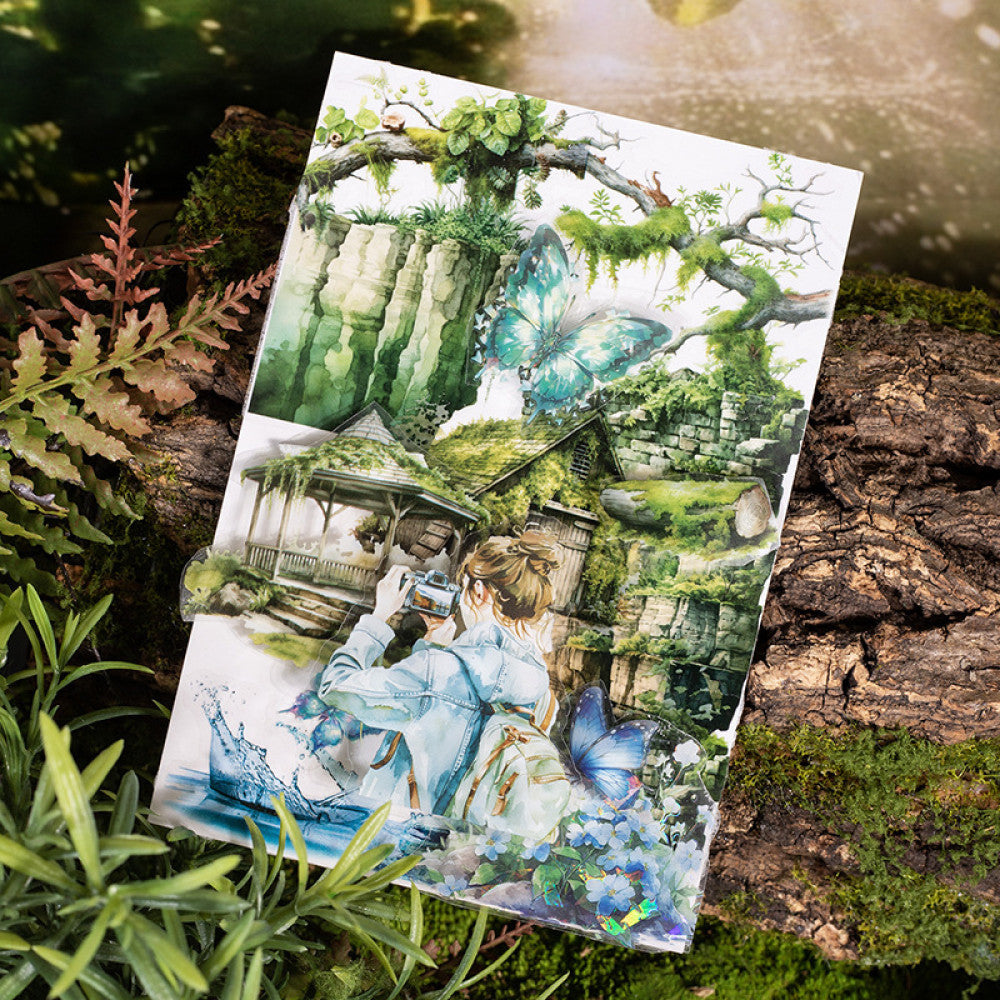 Forest moss series beautiful day PET tape 6 types 6 cm 2 m image 3