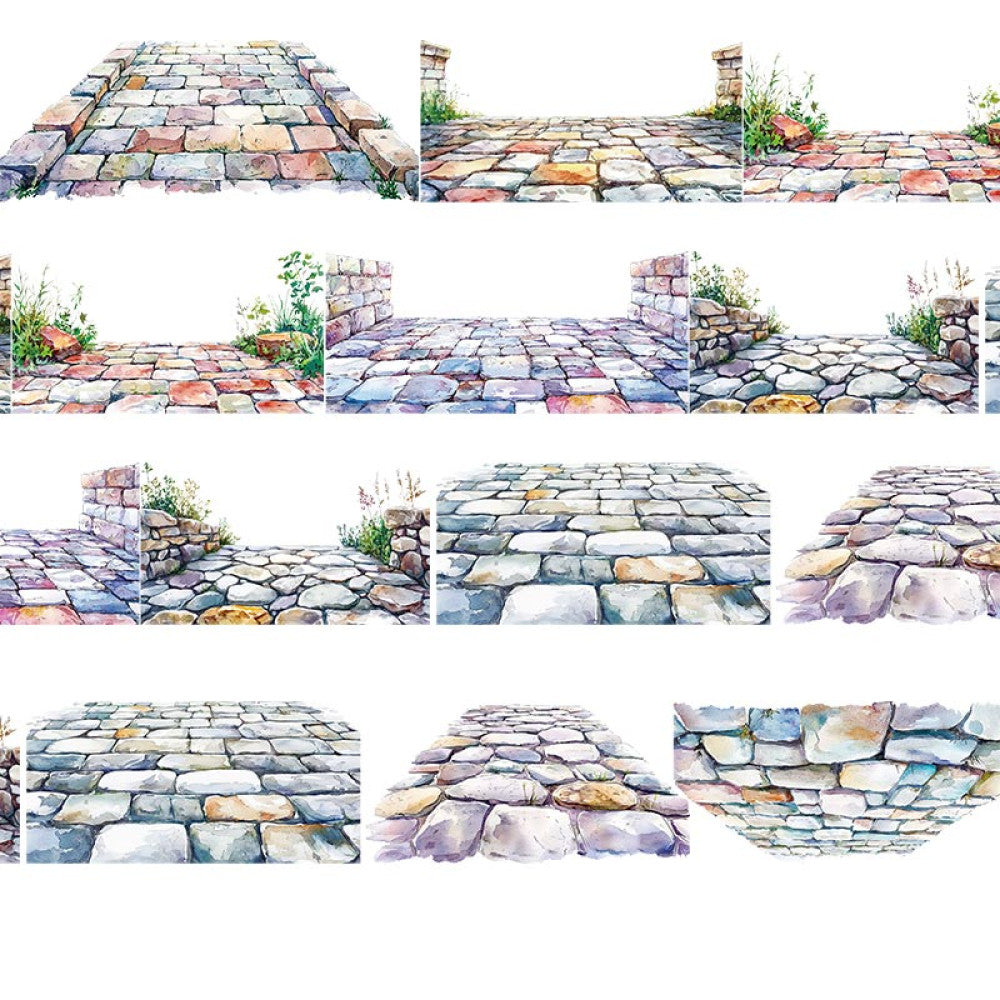 Brick and stone road PET tape 9 cm 100 cm image 5