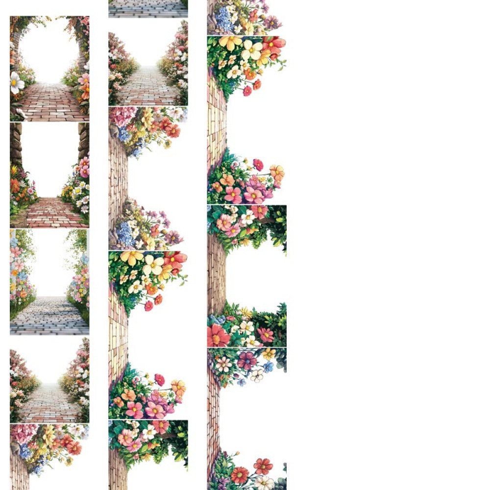 Brick and stone road PET tape 9 cm 100 cm image 0