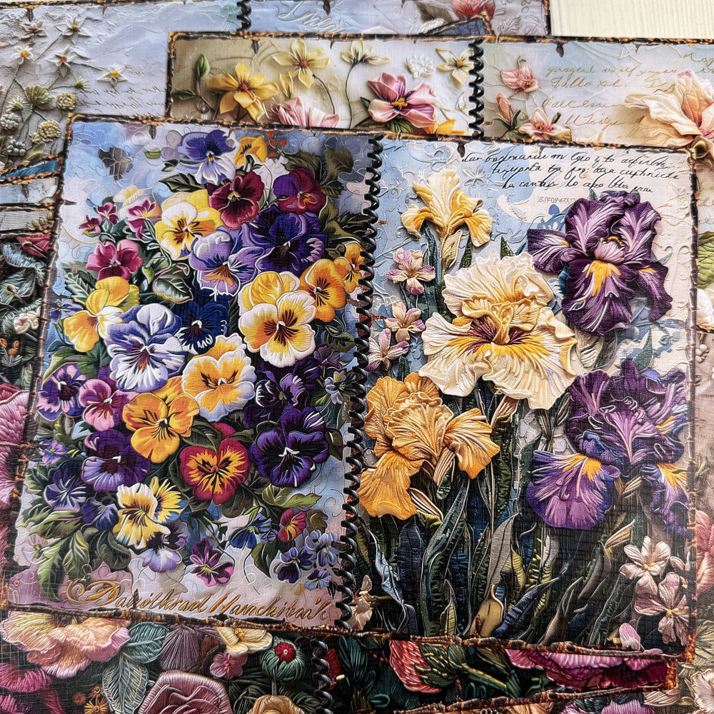 Countryside Flowers and Plants Background Paper 10 Sheets image 0
