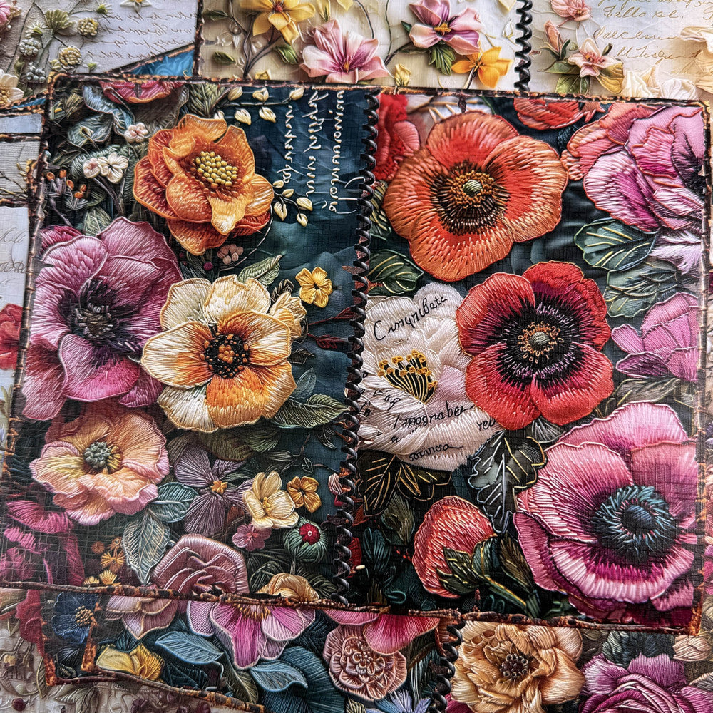 Countryside Flowers and Plants Background Paper 10 Sheets image 1