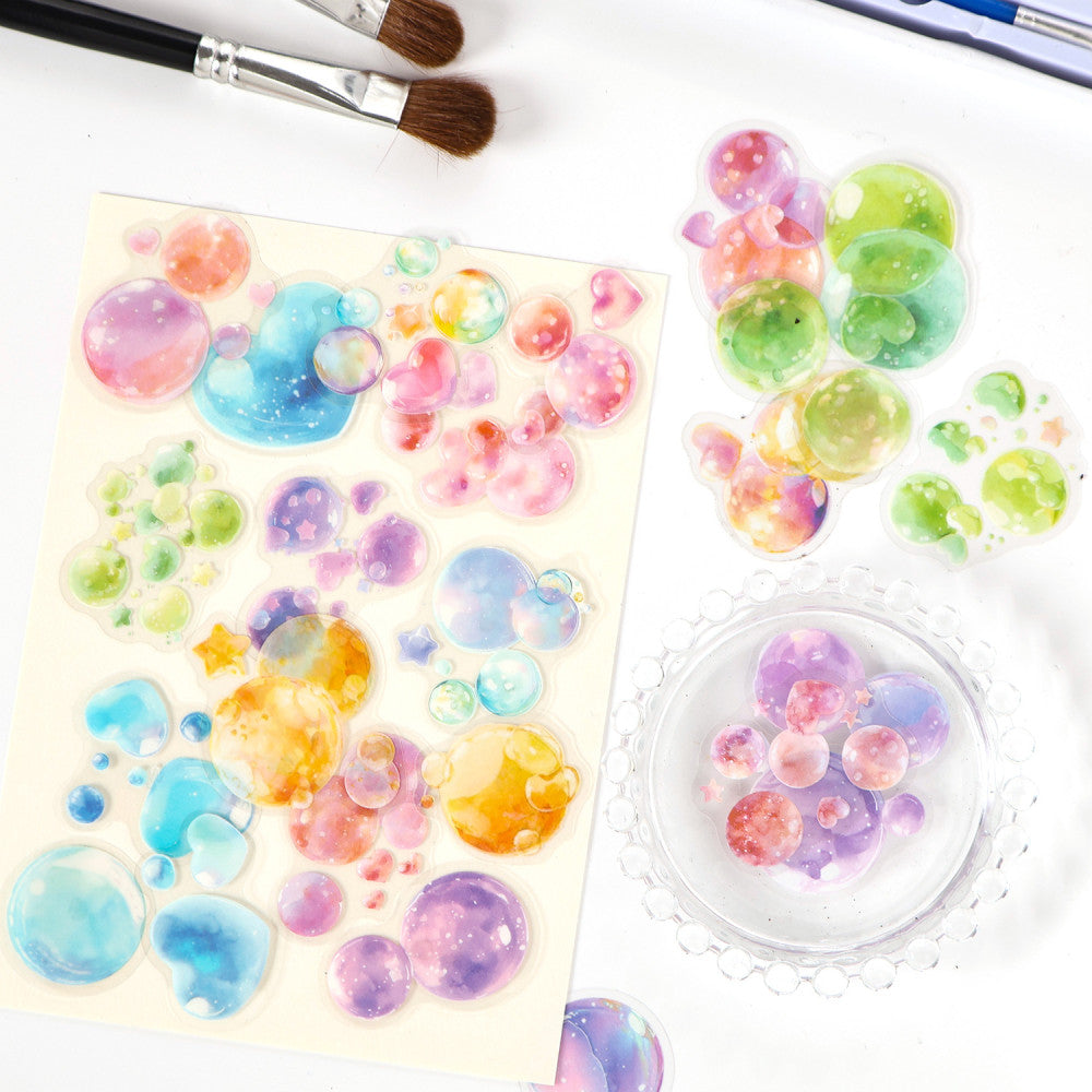 Dream Bubble Series PET Stickers 20 Sheets 6 Styles image 1