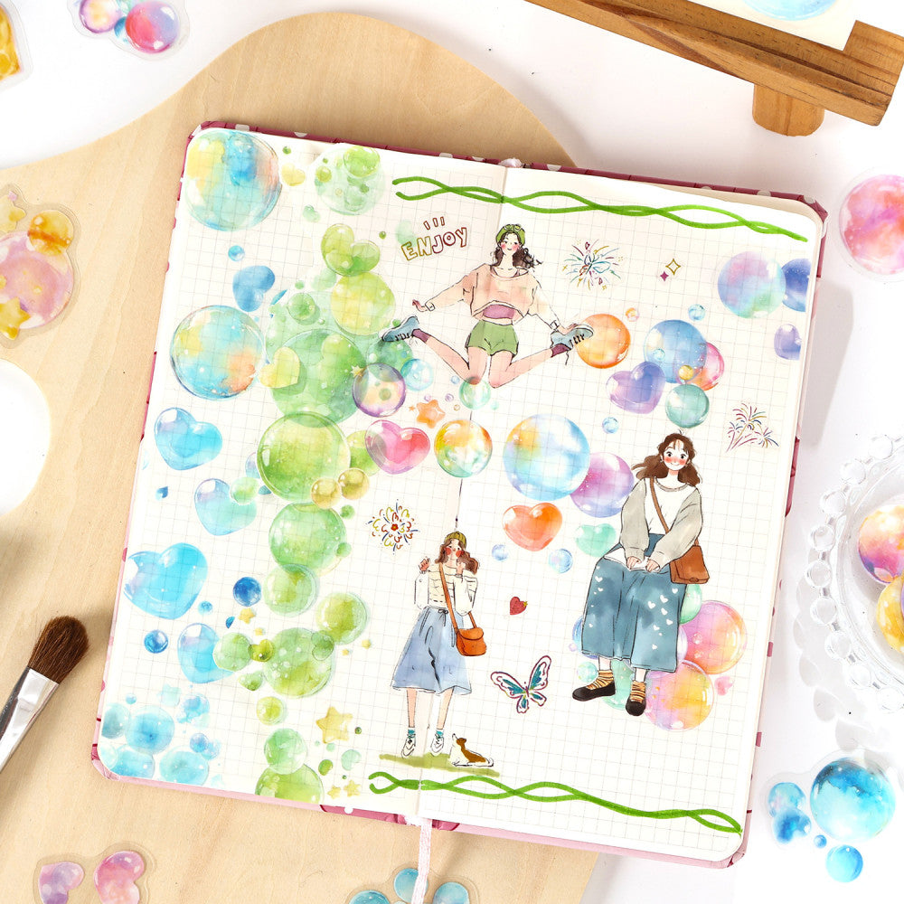 Dream Bubble Series PET Stickers 20 Sheets 6 Styles image 3