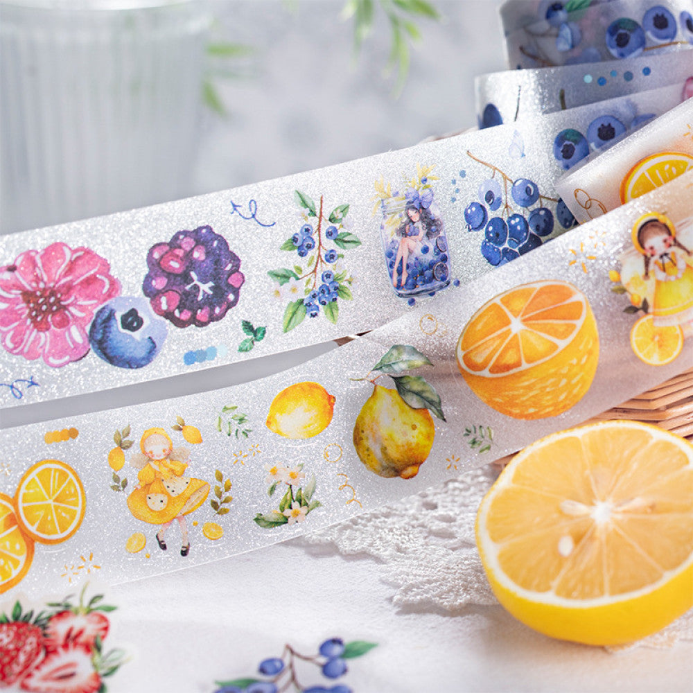 Sweet fruity collection series PET tape 6 Types 4 cm 2 m image 0