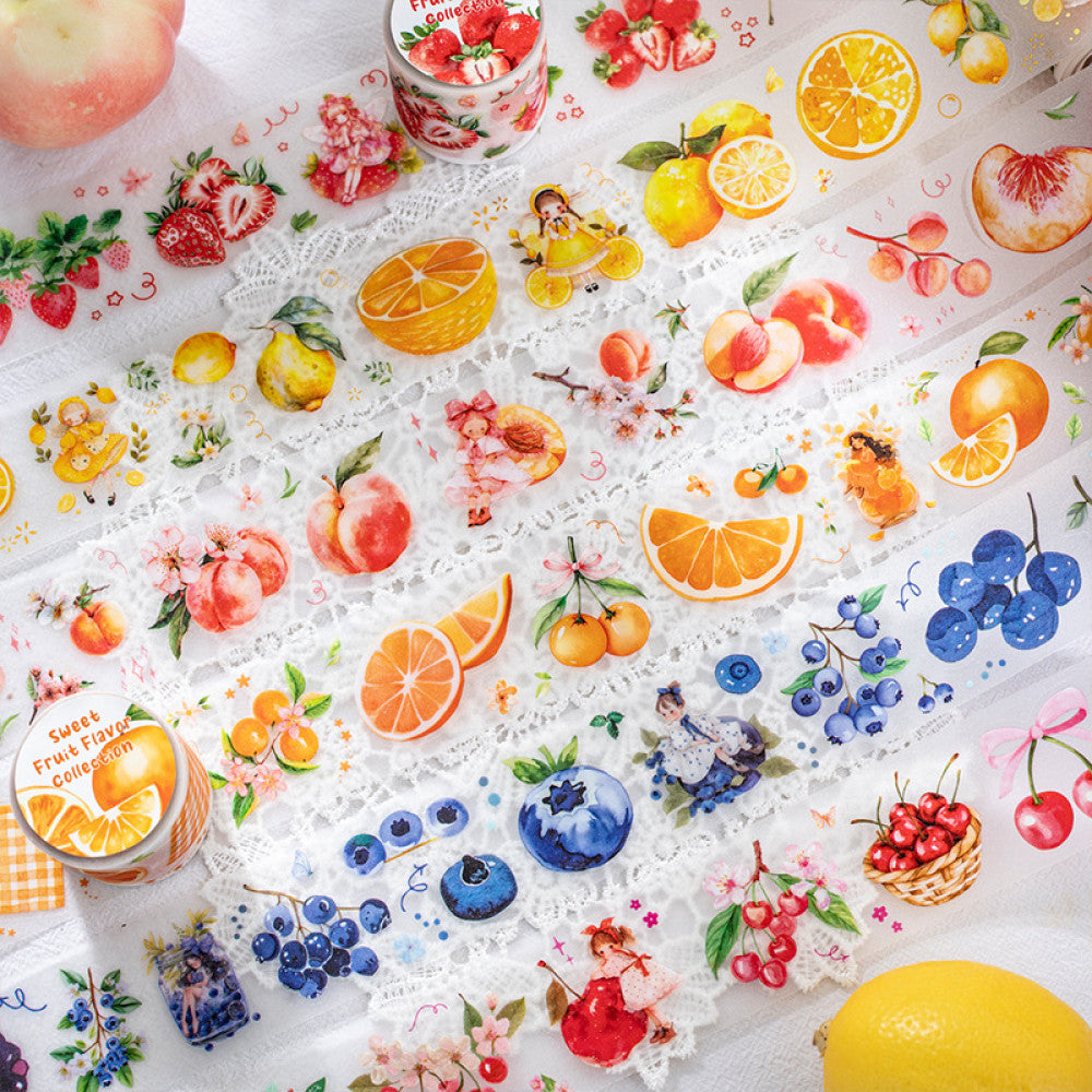 Sweet fruity collection series PET tape 6 Types 4 cm 2 m image 1