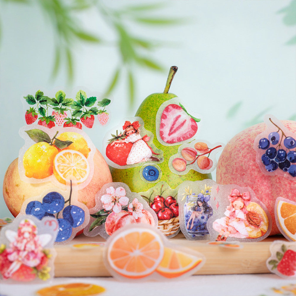Sweet fruity collection series PET tape 6 Types 4 cm 2 m image 2