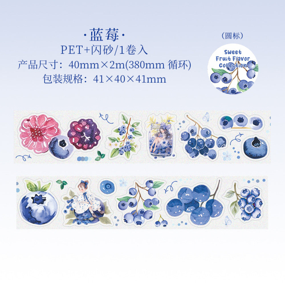 Sweet fruity collection series PET tape 6 Types 4 cm 2 m image 4