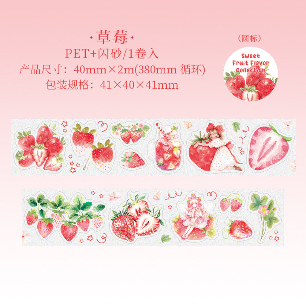Sweet fruity collection series PET tape 6 Types 4 cm 2 m image 5