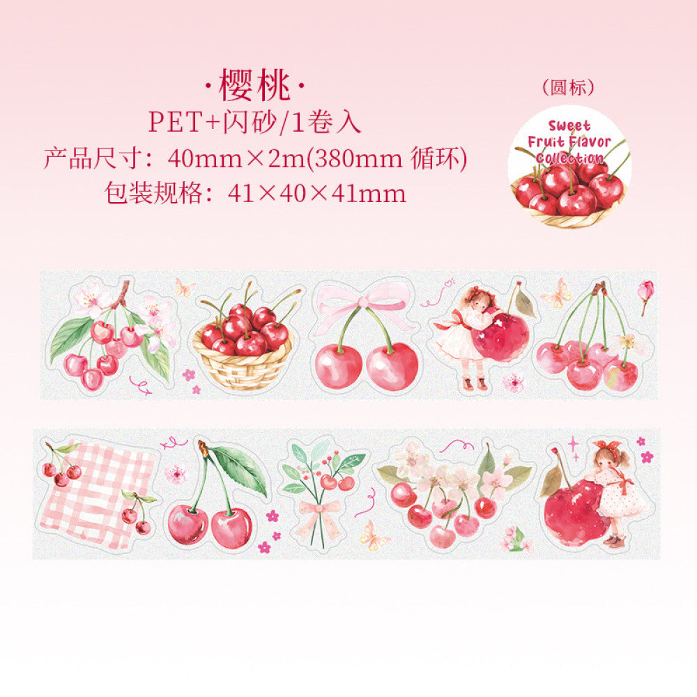 Sweet fruity collection series PET tape 6 Types 4 cm / 2 m