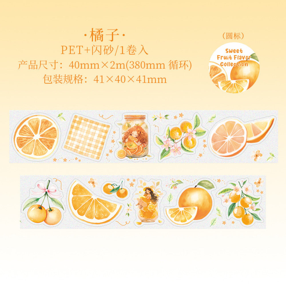 Sweet fruity collection series PET tape 6 Types 4 cm / 2 m