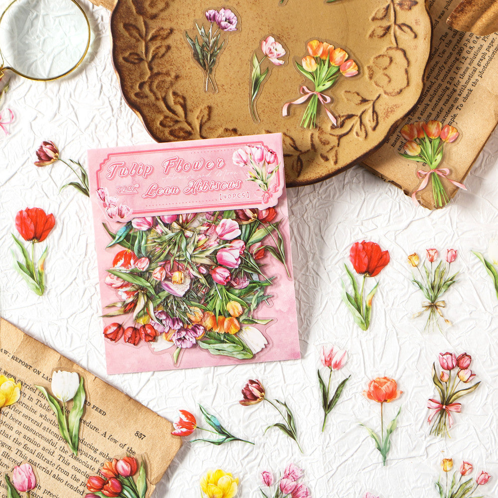 Dream series plants PET sticker pack 8 types 40 pcs image 3