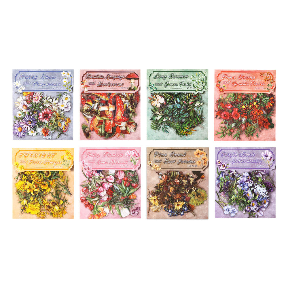 Dream series plants PET sticker pack 8 types 40 pcs image 4