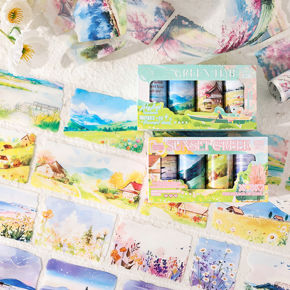 Flowing Clouds and Shadows Series PET tape set 2 Types image 1