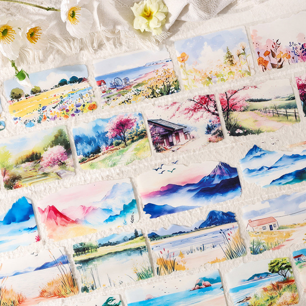Flowing Clouds and Shadows Series PET tape set 2 Types image 2