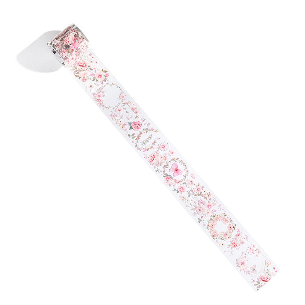 Romantic flower collection series Retro PET tape 6 types 4 cm / 2 m