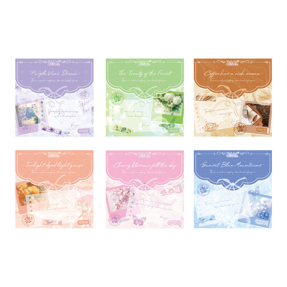 Twilight cloud series material paper set 100 sheets image 4