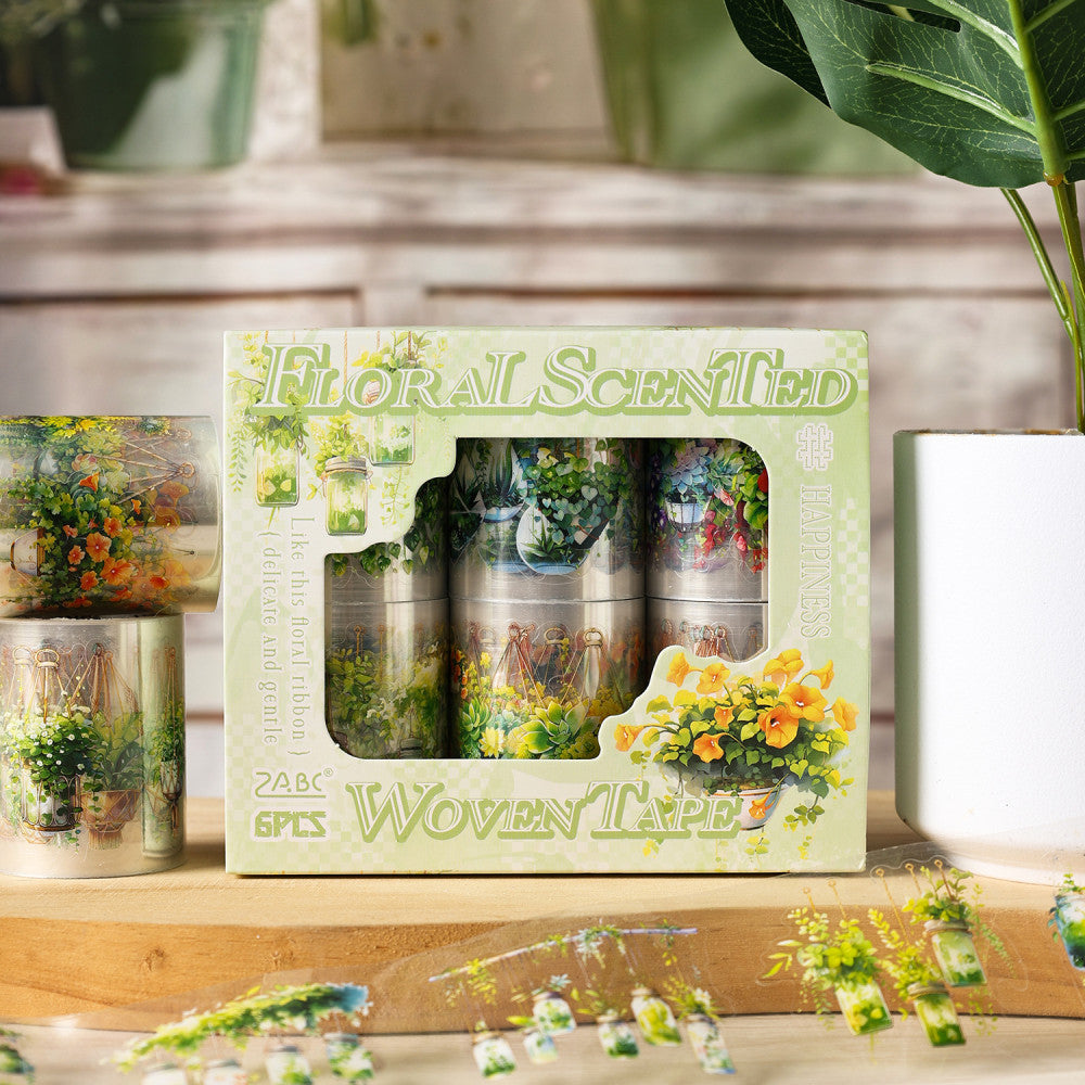 Floral ribbon series PET tape set box image 0